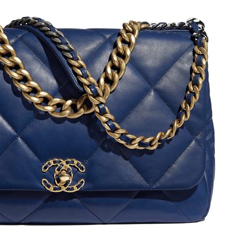 dark blue chanel bag|chanel bag blue color.